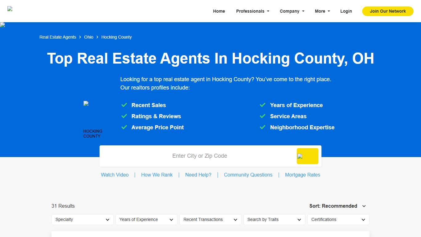 Top Real Estate Agents & Realtors in Hocking County, OH for 2026 (Verified)